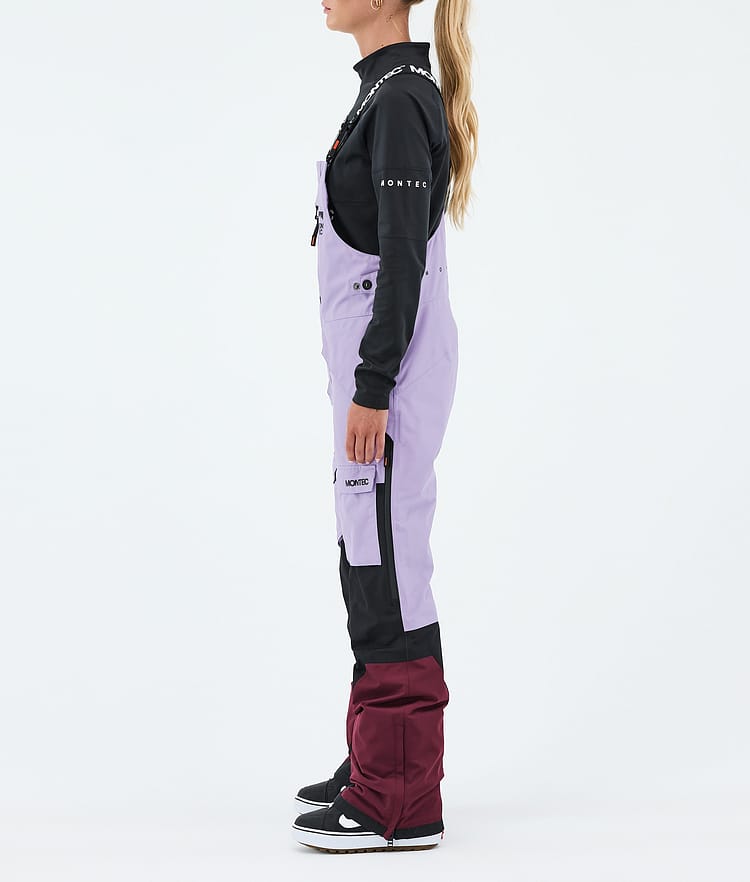Fawk W Snowboard Broek Dames Faded Violet/Black/Burgundy, Afbeelding 3 van 7