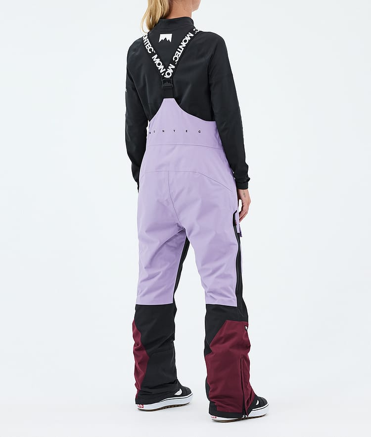 Fawk W Snowboard Broek Dames Faded Violet/Black/Burgundy, Afbeelding 4 van 7