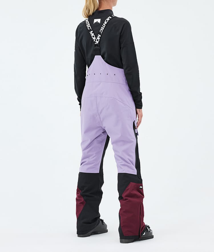 Fawk W Pantalon de Ski Femme Faded Violet/Black/Burgundy, Image 4 sur 7