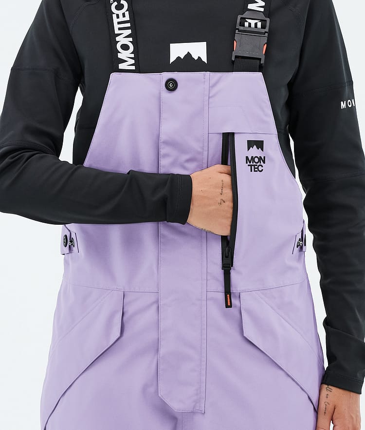 Fawk W Snowboard Broek Dames Faded Violet/Black/Burgundy, Afbeelding 6 van 7