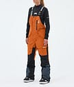 Montec Fawk W Pantaloni Snowboard Donna Burned Orange/Black/Metal Blue