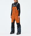 Montec Fawk W Pantaloni Sci Donna Burned Orange/Black/Metal Blue