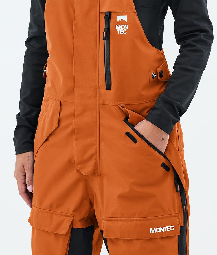 Fawk W Snowboard Bukser Dame Burned Orange/Black/Metal Blue, Image 5 of 7