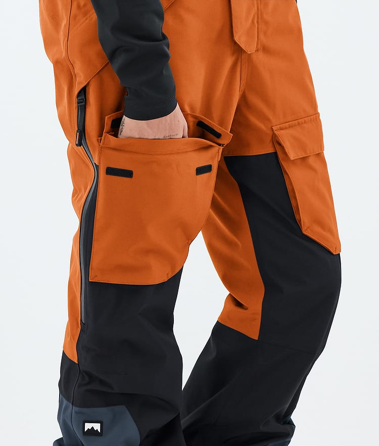 Fawk W Pantaloni Sci Donna Burned Orange/Black/Metal Blue, Image 7 of 7