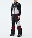 Montec Dozer Lyžařské Kalhoty Pánské Light Grey/Black/Burgundy
