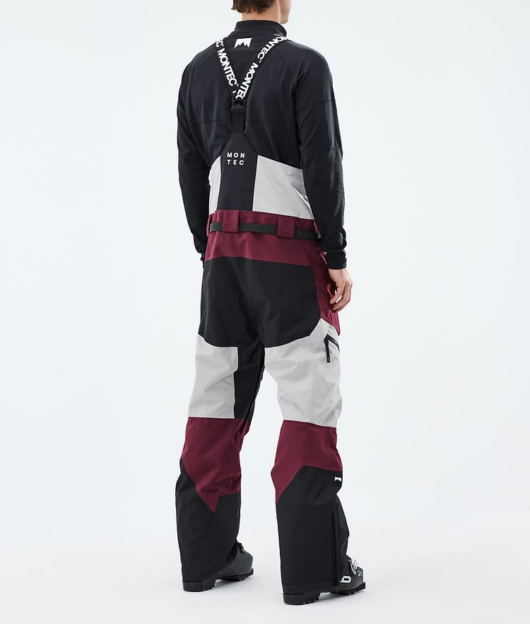 Dozer Ski Pants Men Light Grey/Black/Burgundy, Image 3 of 6