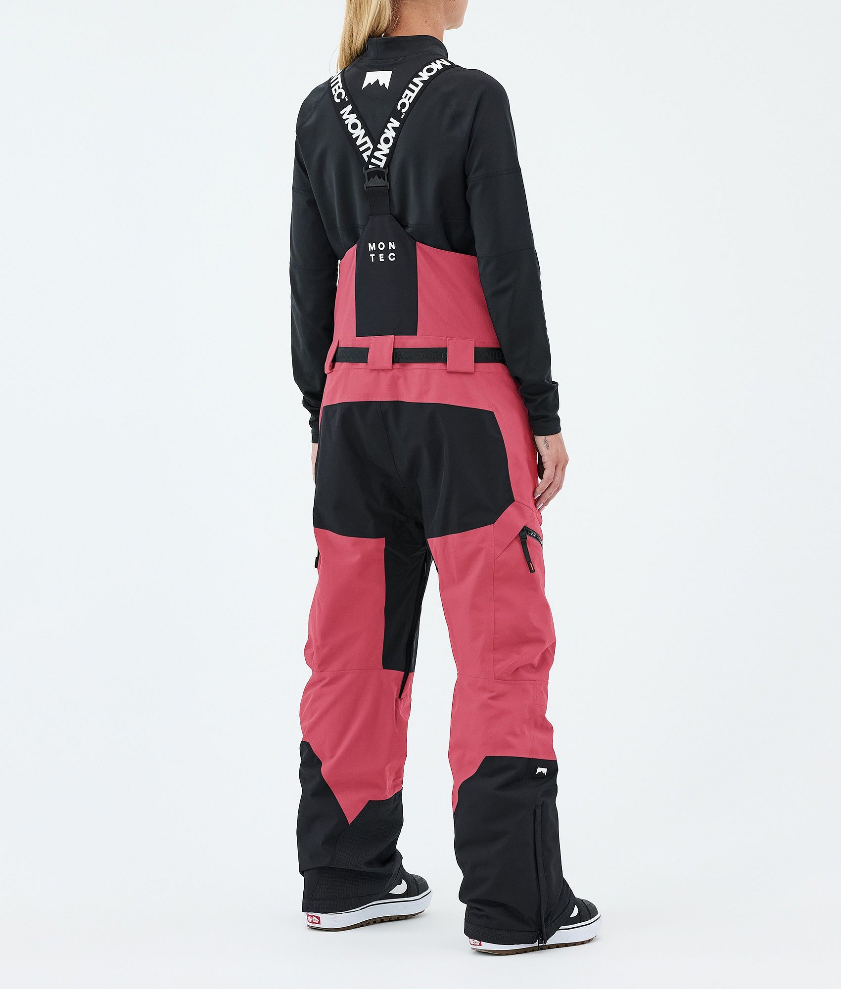 Montec Dozer W スノボ パンツ レディース Light Red/Black - レッド