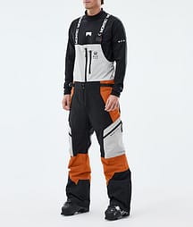 Montec Dozer Skibroek Heren Light Grey/Black/Burned Orange