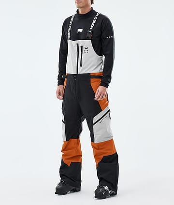 Dozer Ski Pants Men Light Grey/Black/Burned Orange