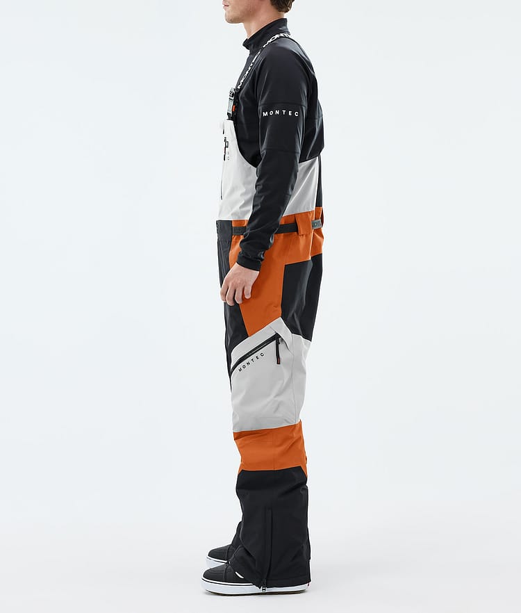 Dozer Kalhoty na Snowboard Pánské Light Grey/Black/Burned Orange, Image 2 of 6