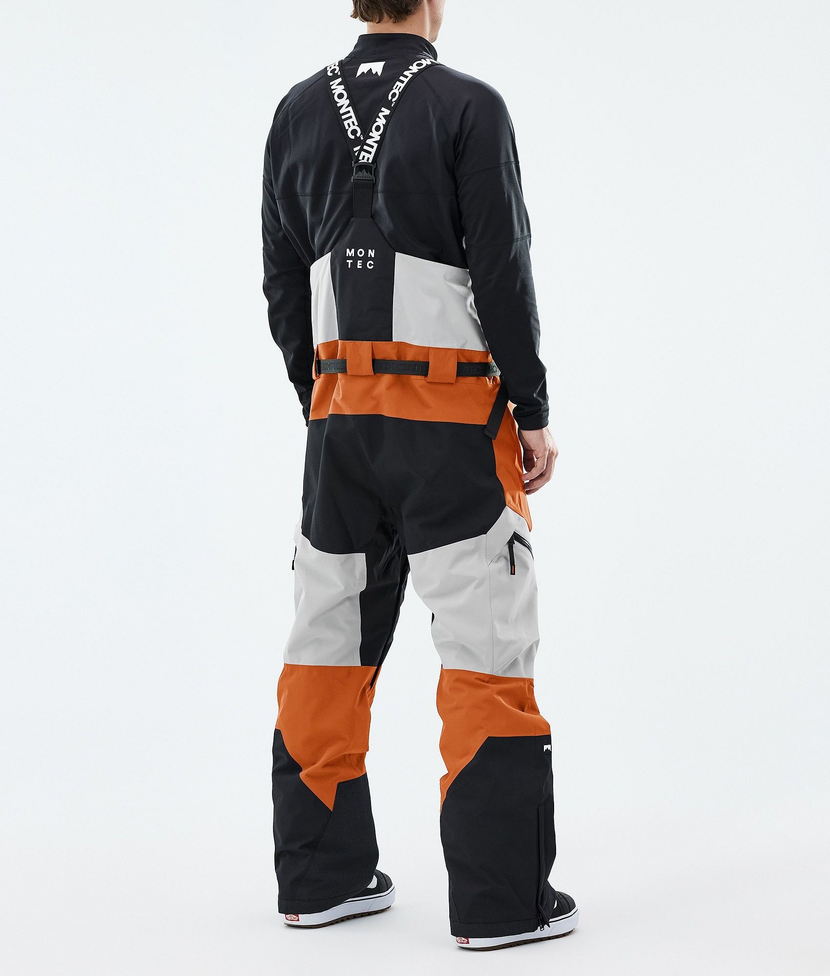Montec Dozer スノボ パンツ メンズ Light Grey/Black/Burned Orange