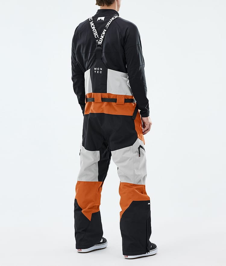 Dozer Kalhoty na Snowboard Pánské Light Grey/Black/Burned Orange, Image 3 of 6