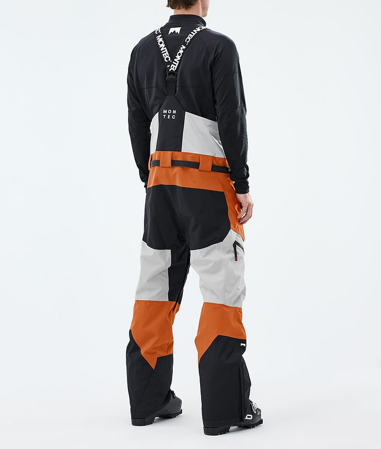 Dozer Lyžařské Kalhoty Pánské Light Grey/Black/Burned Orange, Image 3 of 6