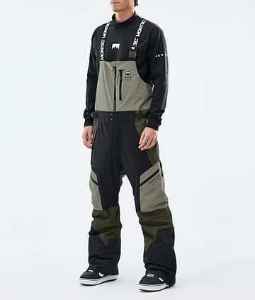 Dozer Snowboard Pants Men Greenish/Black/Olive Green