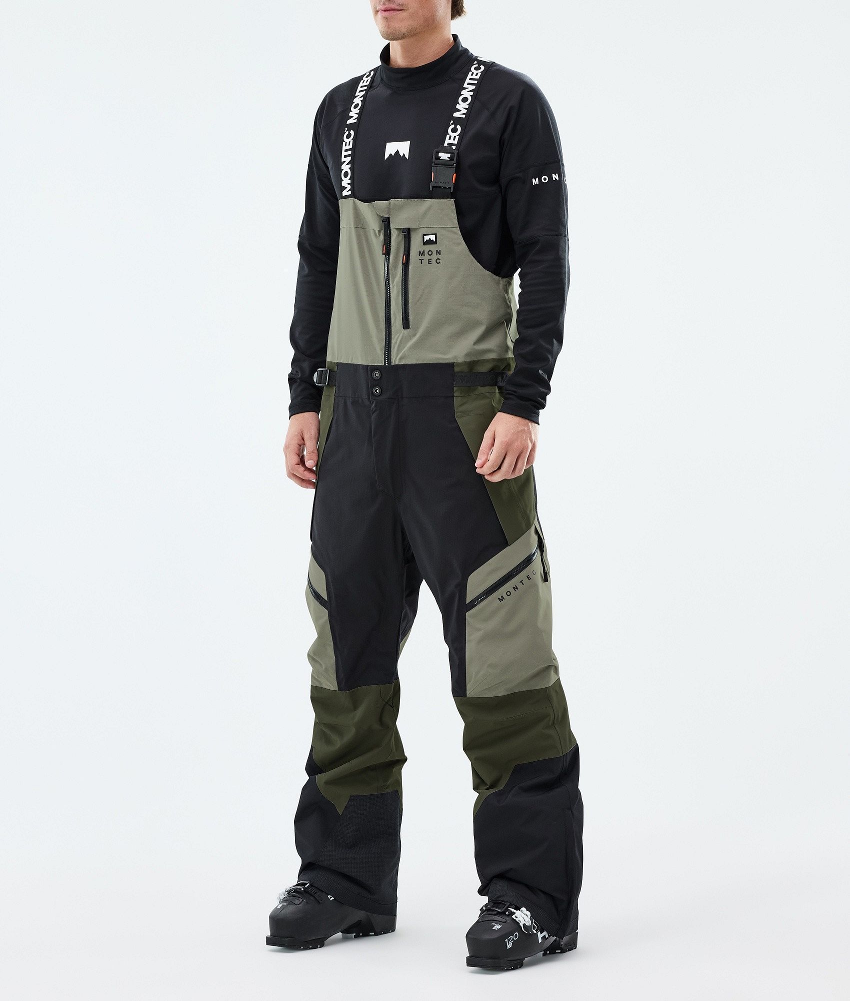 Montec Dozer スキーパンツ メンズ Greenish/Black/Olive Green