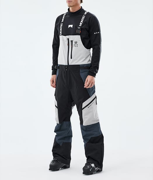 Dozer Pantaloni Sci Uomo Light Grey/Black/Metal Blue