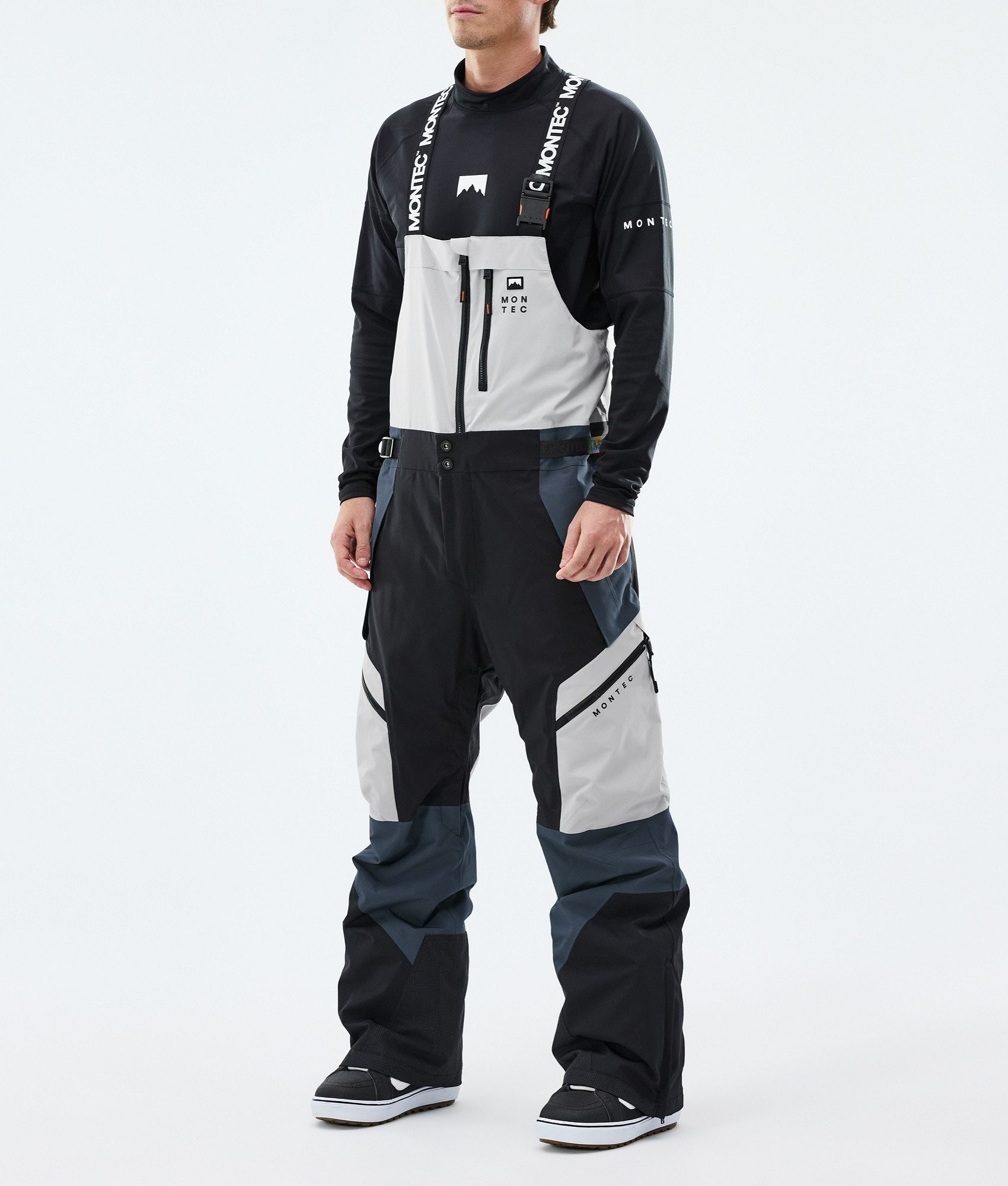 Montec Dozer スノボ パンツ メンズ Light Grey/Black/Metal Blue