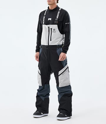 Dozer Pantalon de Snowboard Homme Light Grey/Black/Metal Blue
