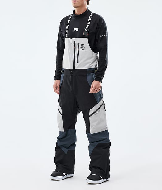 Dozer Pantalon de Snowboard Homme Light Grey/Black/Metal Blue