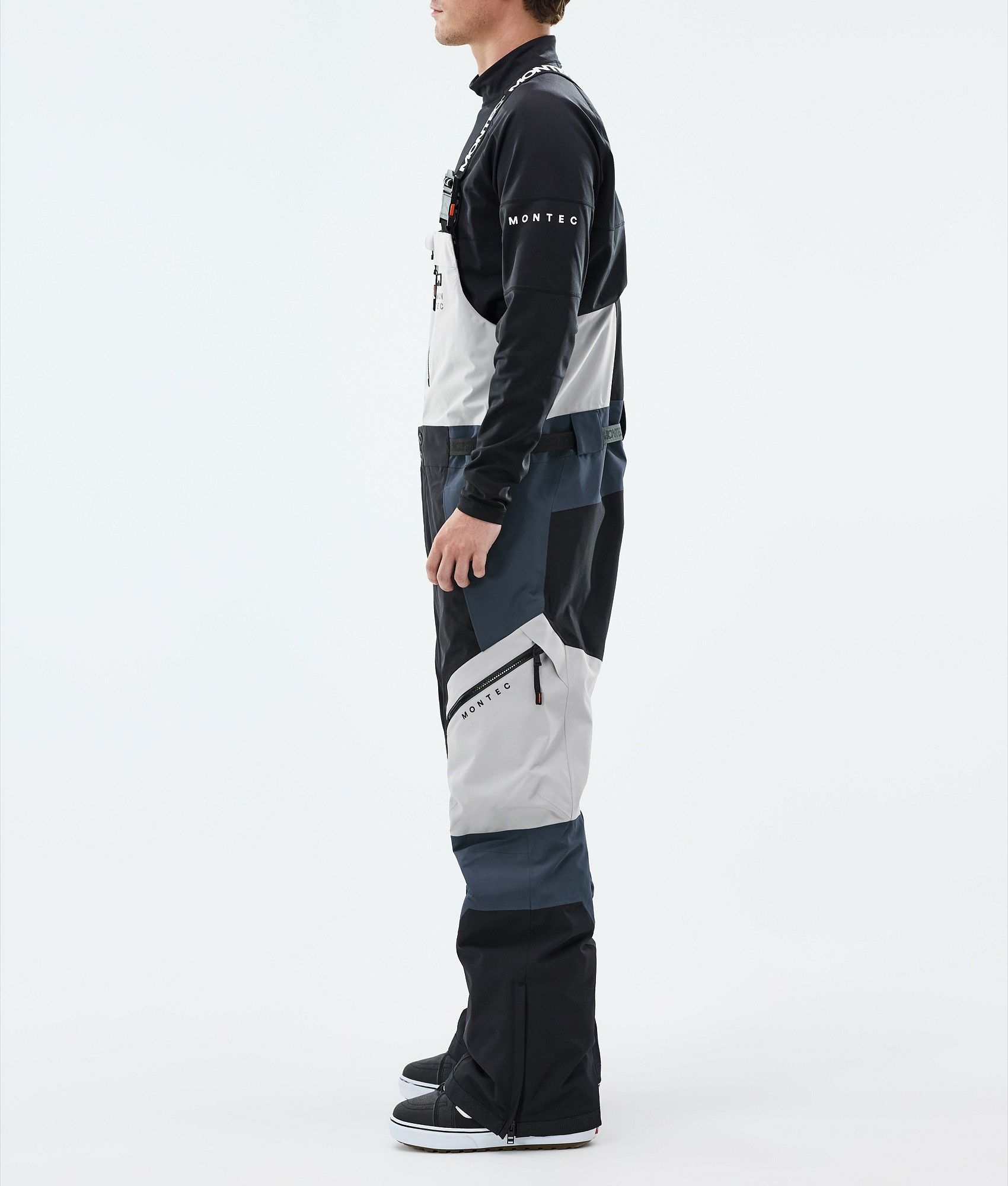 Montec Dozer スノボ パンツ メンズ Light Grey/Black/Metal Blue