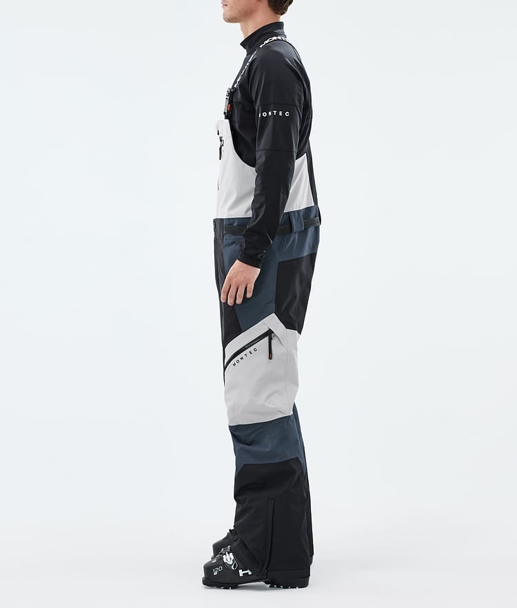 Dozer Lyžařské Kalhoty Pánské Light Grey/Black/Metal Blue, Image 2 of 6
