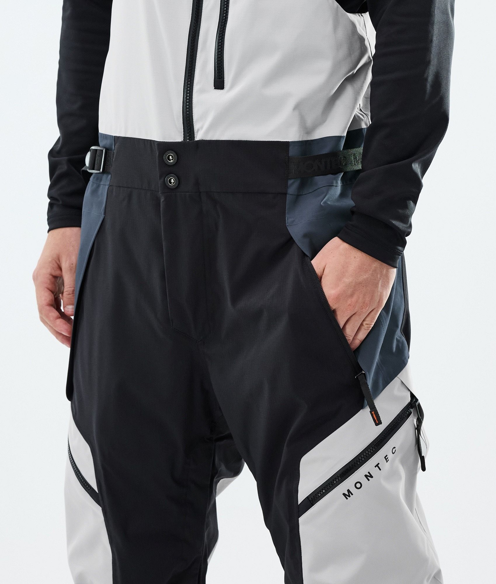 Montec Dozer スノボ パンツ メンズ Light Grey/Black/Metal Blue