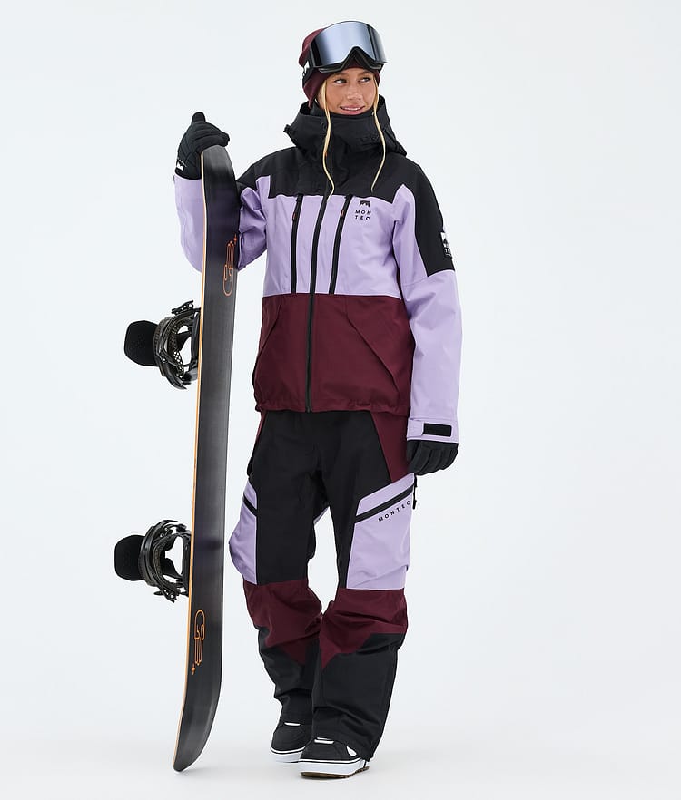 Dozer W Snowboardbukse Dame Faded Violet/Black/Burgundy, Image 2 of 7