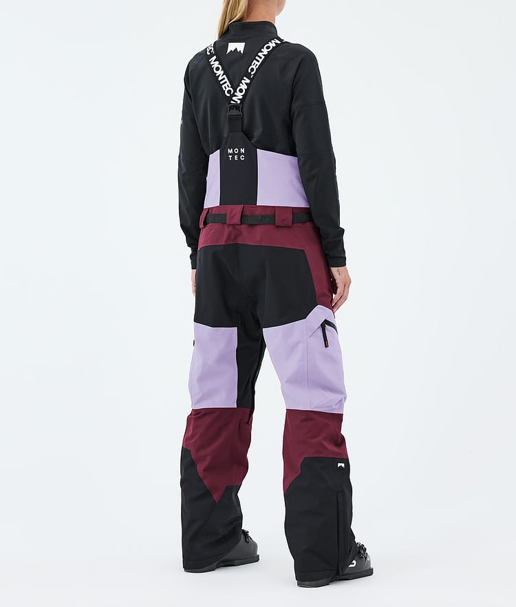 Dozer W Pantaloni Sci Donna Faded Violet/Black/Burgundy, Image 4 of 7
