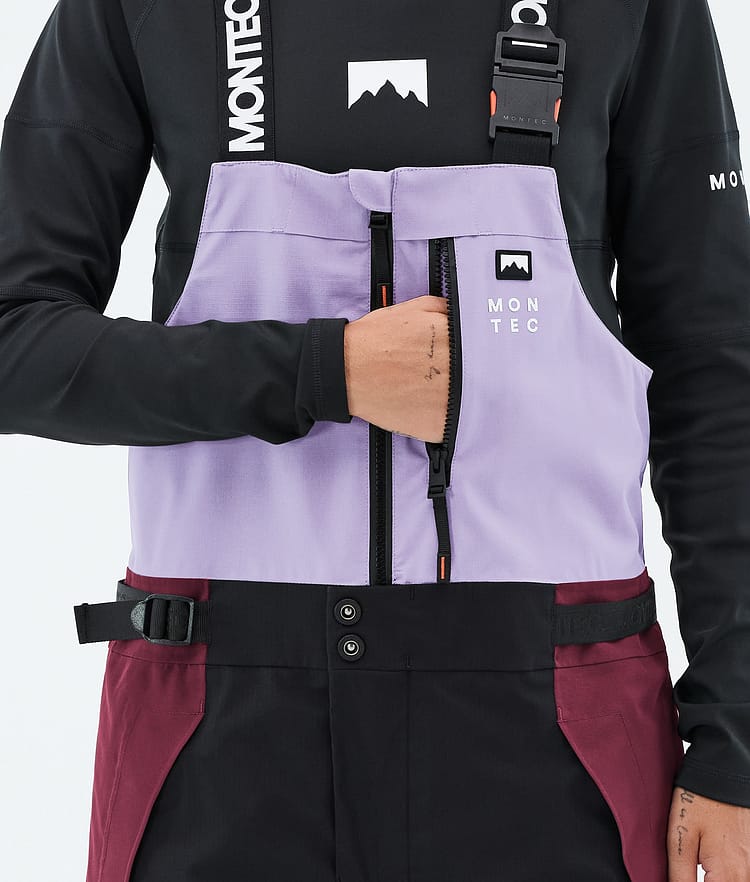 Dozer W Pantaloni Sci Donna Faded Violet/Black/Burgundy, Image 6 of 7