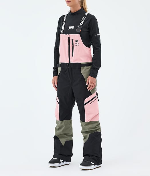 Dozer W Pantalon de Snowboard Femme Soft Pink/Greenish/Black