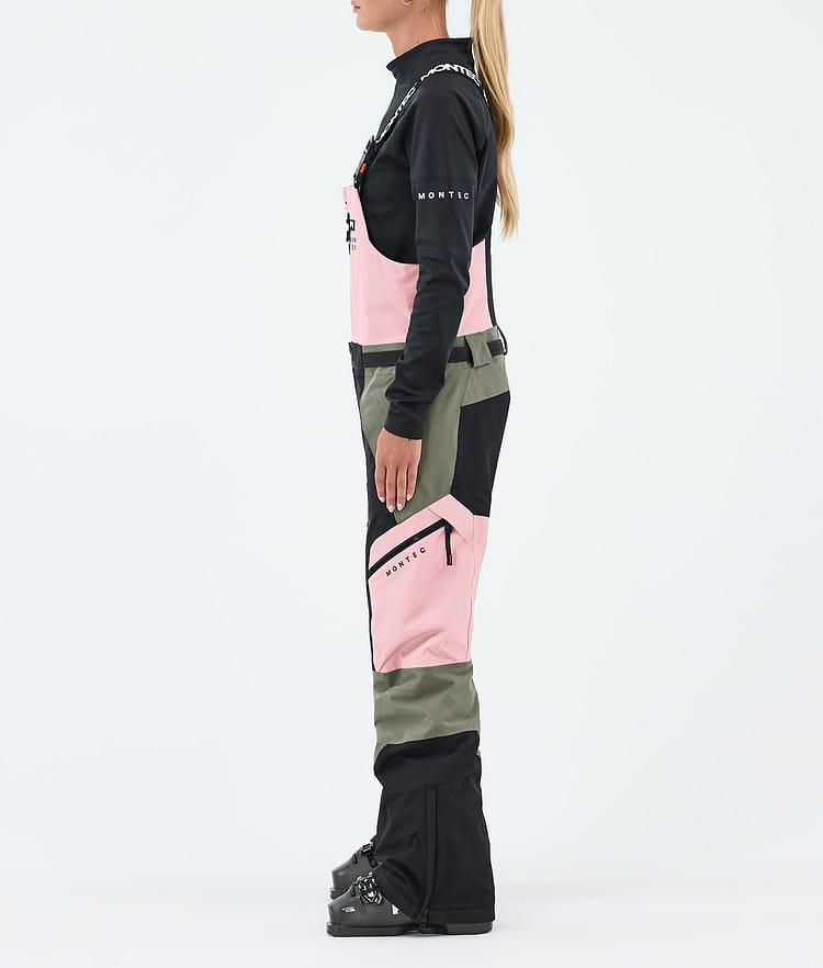 Dozer W Ski Pants Women Soft Pink/Greenish/Black, Image 3 of 7
