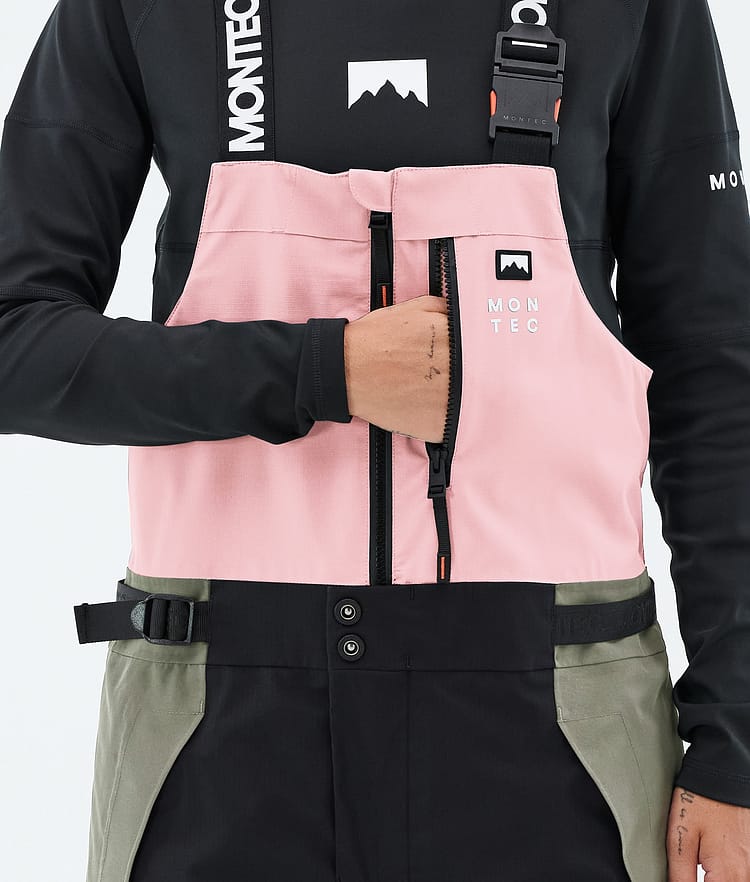 Dozer W Ski Pants Women Soft Pink/Greenish/Black, Image 6 of 7