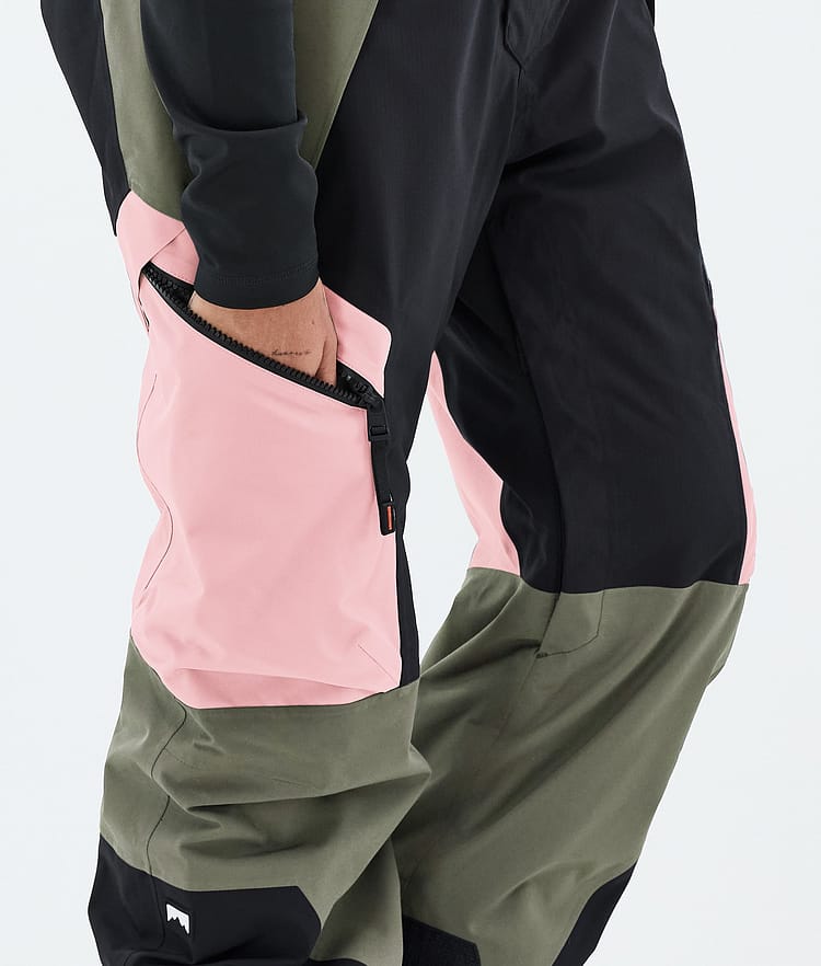 Dozer W Pantalones Snowboard Mujer Soft Pink/Greenish/Black, Image 7 of 7