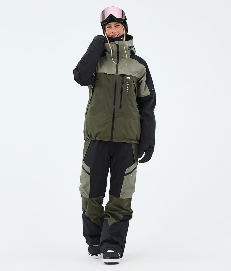 Dozer W Snowboard Bukser Dame Greenish/Black/Olive Green, Image 2 of 7