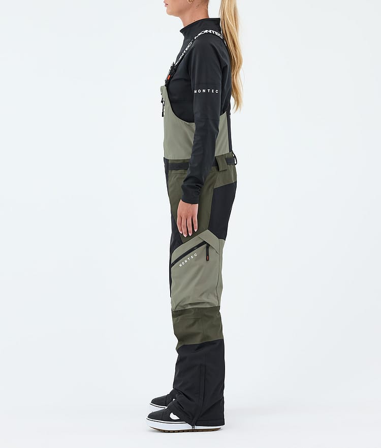 Dozer W Snowboard Bukser Dame Greenish/Black/Olive Green, Image 3 of 7