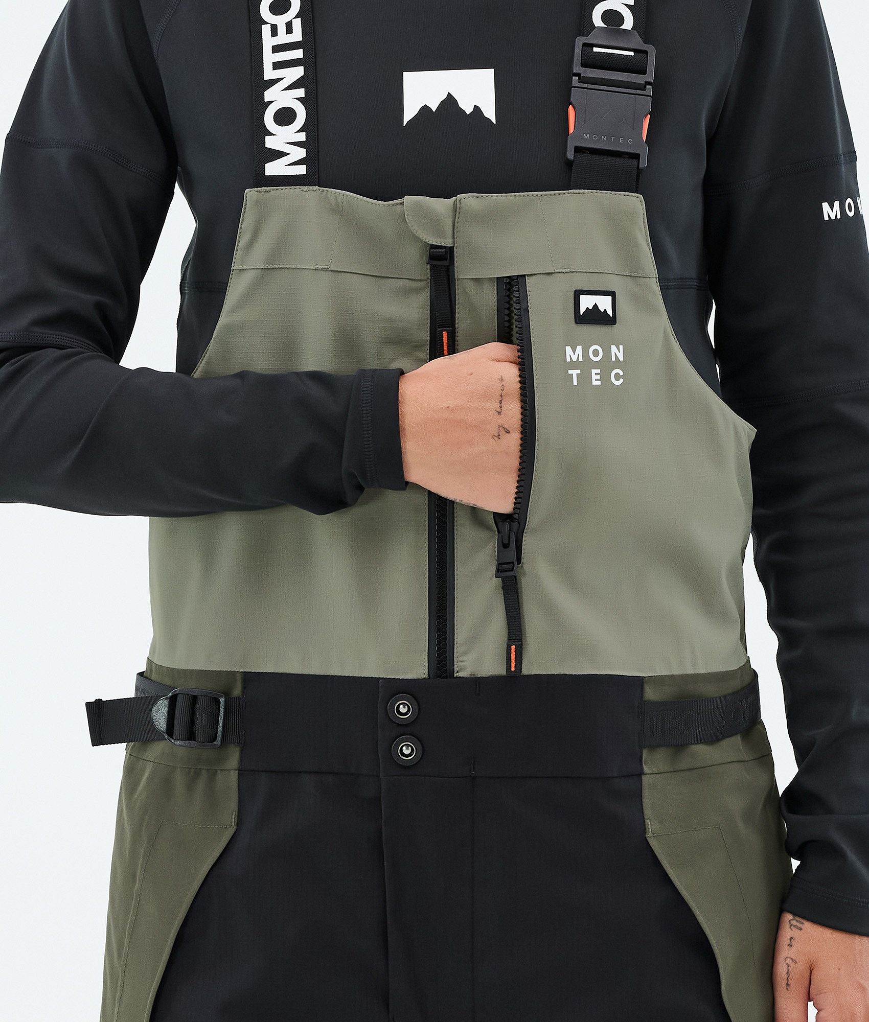 【超美品】DESCENTE SKISKI スキーパンツ中綿 防寒 カーキ90s Montec Dozer W Ski Pants Women Greenish/Black/Olive Green