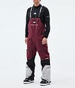 Montec Arch Snowboard Pants Men Burgundy/Black/Light Grey