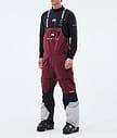 Montec Arch Ski Pants Men Burgundy/Black/Light Grey