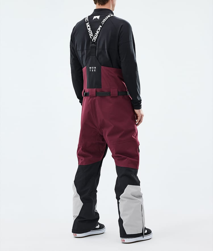 Arch Snowboard Pants Men Burgundy/Black/Light Grey, Image 3 of 6