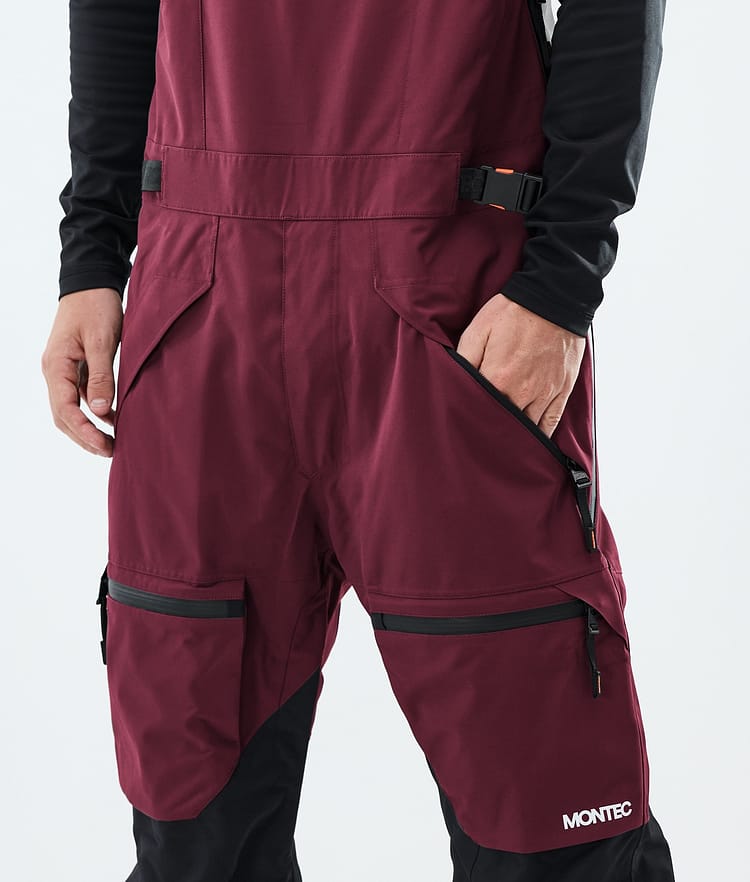Arch Snowboard Pants Men Burgundy/Black/Light Grey, Image 4 of 6