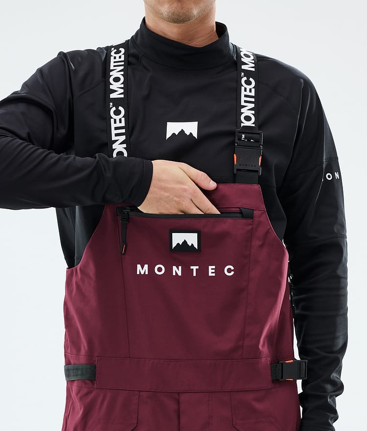 Arch Ski Pants Men Burgundy/Black/Light Grey, Image 5 of 6