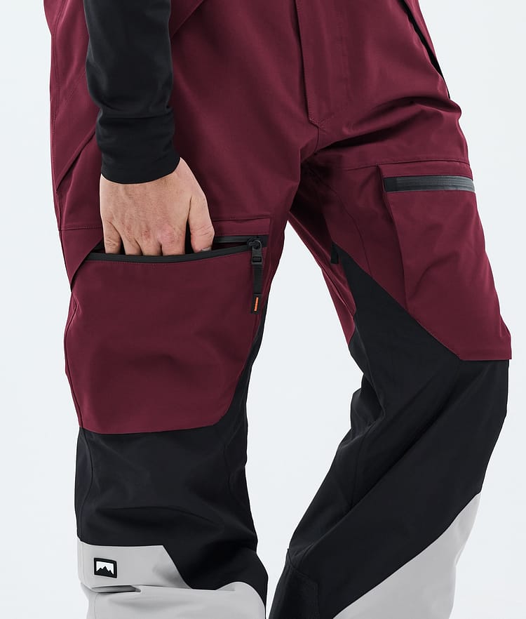 Arch Snowboard Pants Men Burgundy/Black/Light Grey, Image 6 of 6