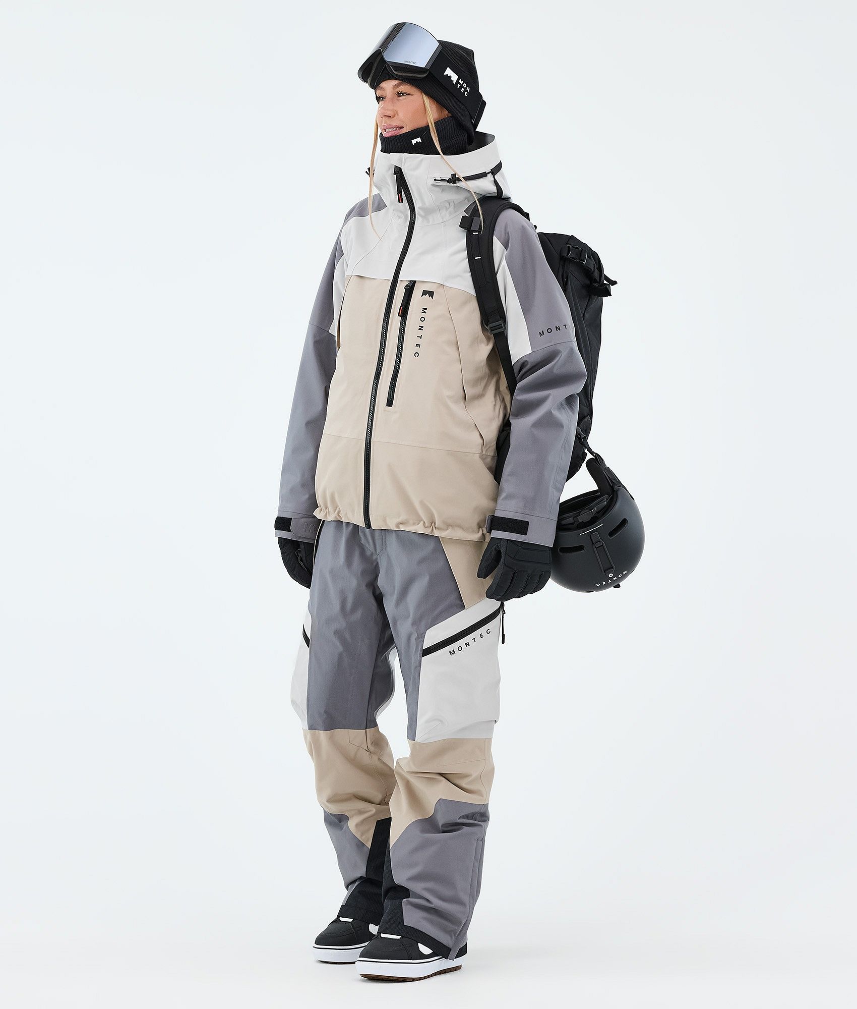 Montec Dozer W スノボ パンツ レディース Light Grey/Light Pearl