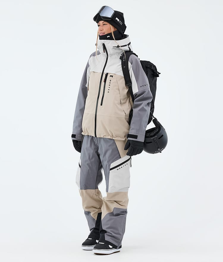 Dozer W Snowboardbukse Dame Light Grey/Light Pearl/Sand, Image 2 of 7