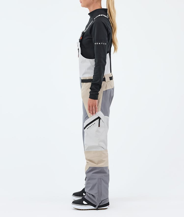 Dozer W Snowboardbukse Dame Light Grey/Light Pearl/Sand, Image 3 of 7
