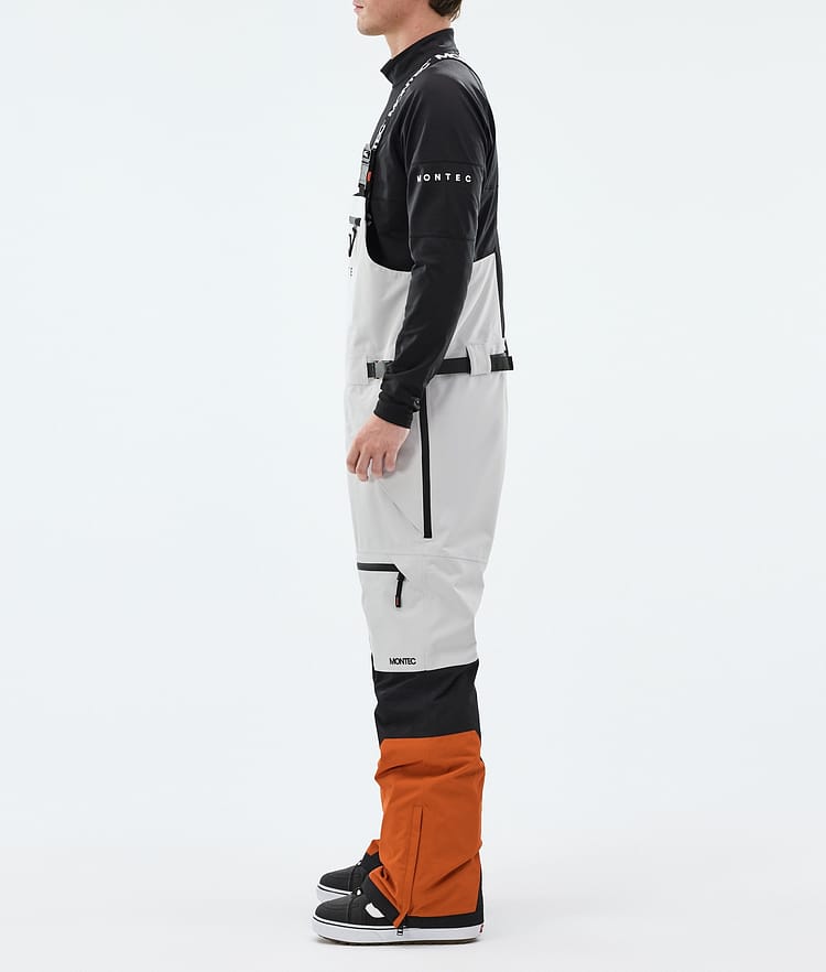 Arch Snowboard Pants Men Light Grey/Black/Burned Orange, Image 2 of 6