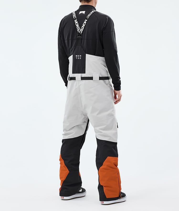 Arch Snowboard Pants Men Light Grey/Black/Burned Orange, Image 3 of 6