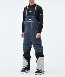Montec Arch Kalhoty na Snowboard Pánské Metal Blue/Black/Light Grey