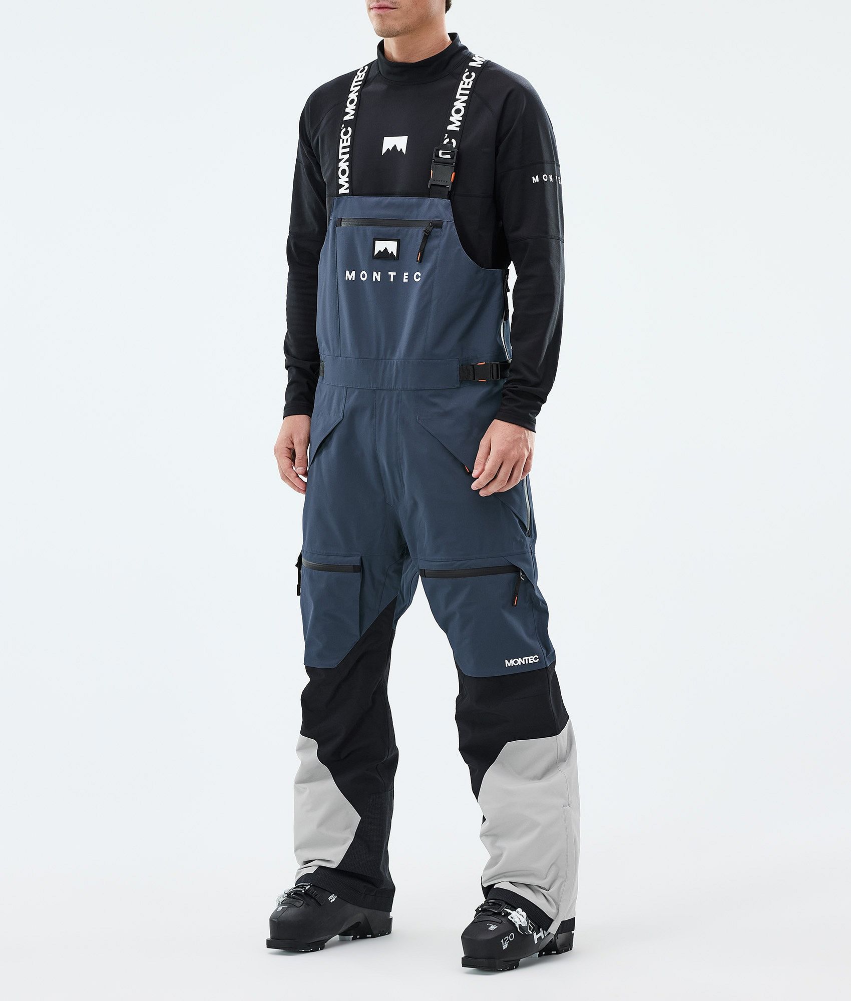 Montec Arch スキーパンツ メンズ Metal Blue/Black/Light Grey