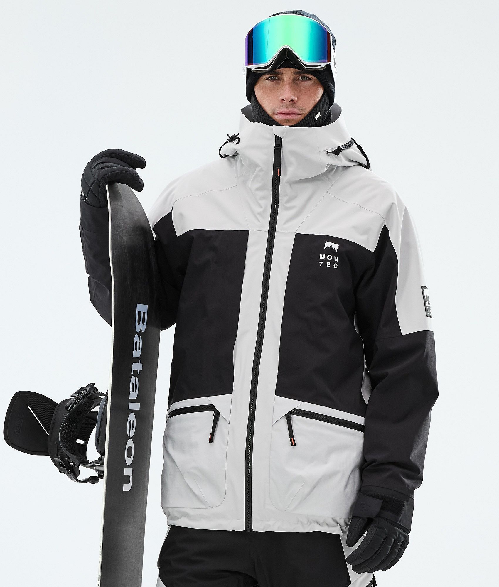 Montec Morpheus スノーボードジャケット メンズ Light Grey/Black